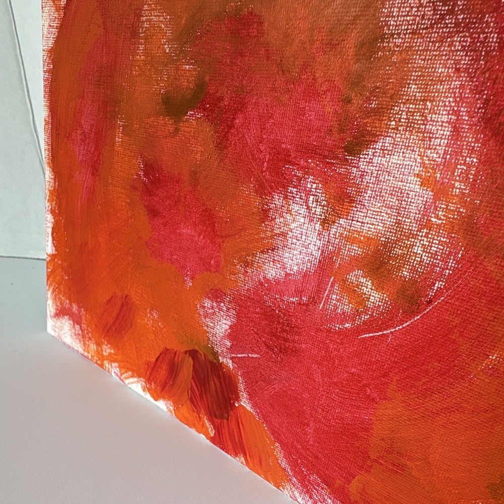 "Rising‎ PAIN to PASSIOn," 2025 Abstract Canvas Painting - Picture 7 of 11